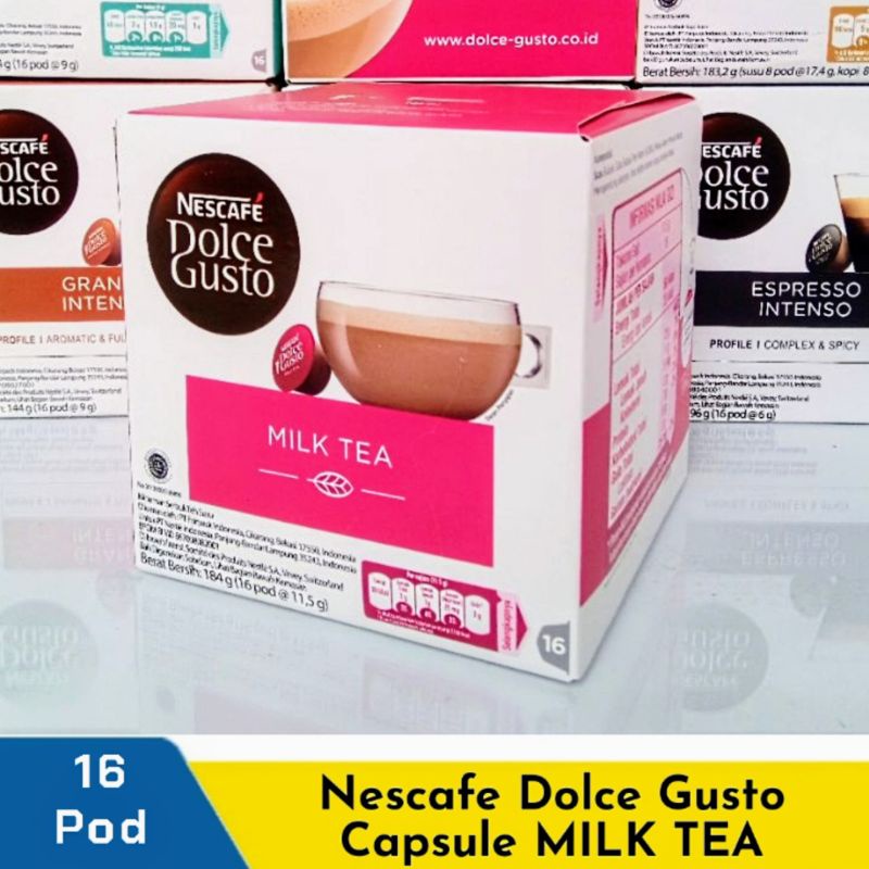 Jual Nescafe Dolce Gusto MILK TEA teh kapsul 16 pod Shopee Indonesia