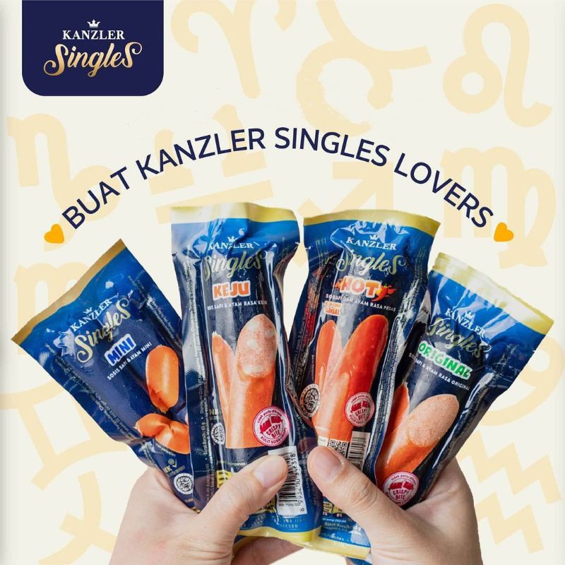 Jual Kanzler Singles Sosis Sapi Dan Ayam Mini Rasa Original Keju