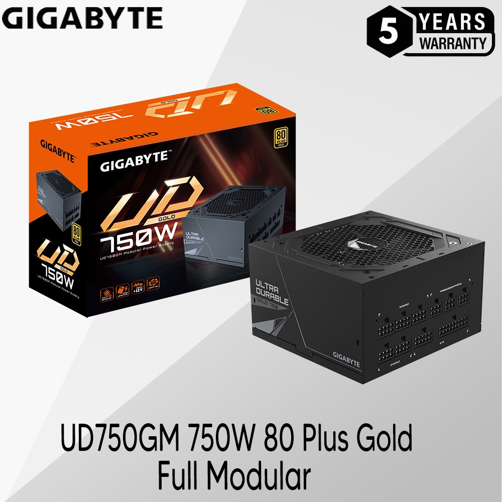 750w Psu Gold GIGABYTE 750W PSU - 80 Plus Gold Certified - Fully Modular  Power Sup Gigabyte Ud750gm Cables