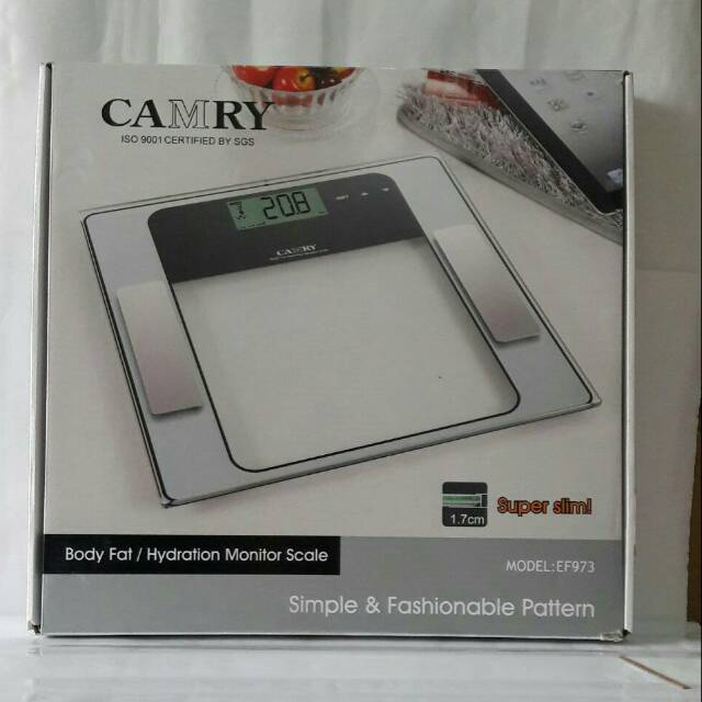 Jual TIMBANGAN CAMRY EF 973 BODY FAT HYDRATION MONITOR SCALE Shopee