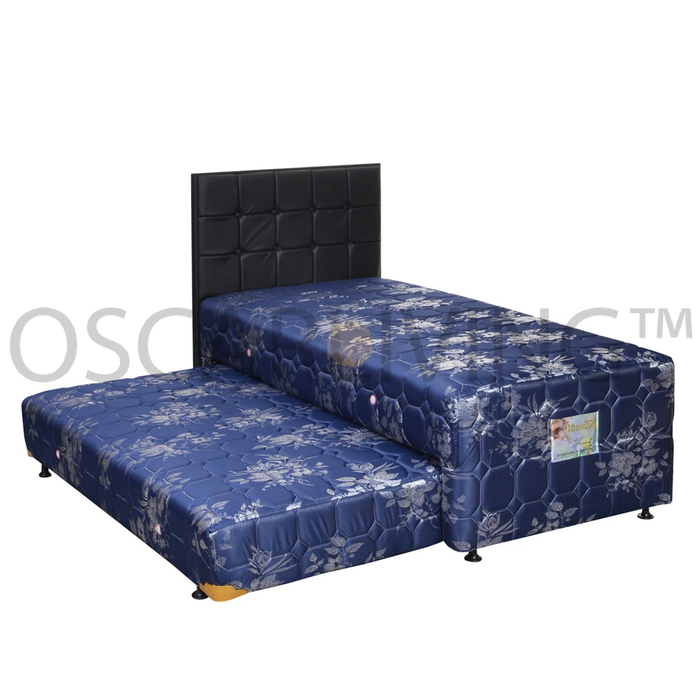 Jual Uniland 2in1 Standard Kasur Springbed HB Sydney Hitam Spring Bed ...