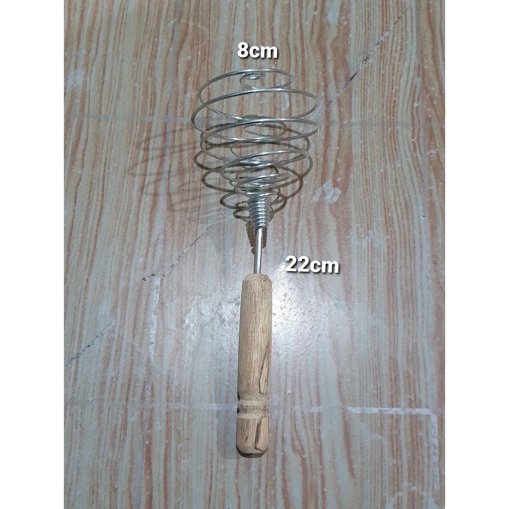 Jual Kocokan Telur Spiral Besar Stainless Alat Pengocok Telur Murah