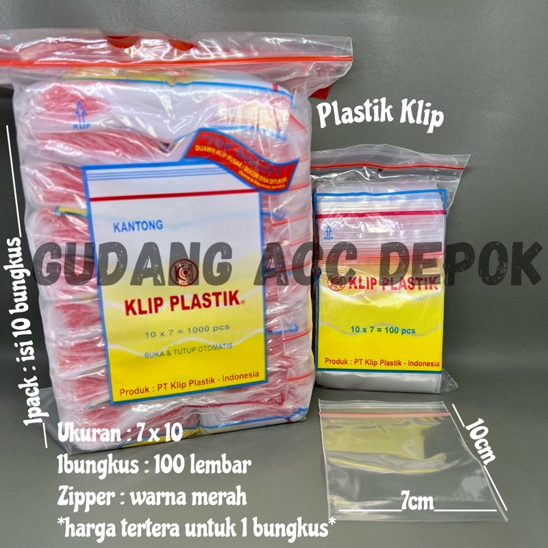 Jual Plastik Klip Pp Bening 7x10 Cm Plastik Klip Pe 7x10cm Shopee Indonesia 1181