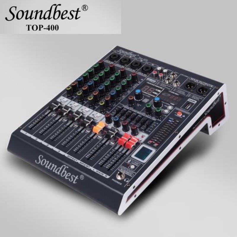 Jual Mixer SoundBest Top 400 Original 4 Channel Bluetooth - USB ...