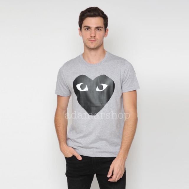 Cdg grey t shirt clearance