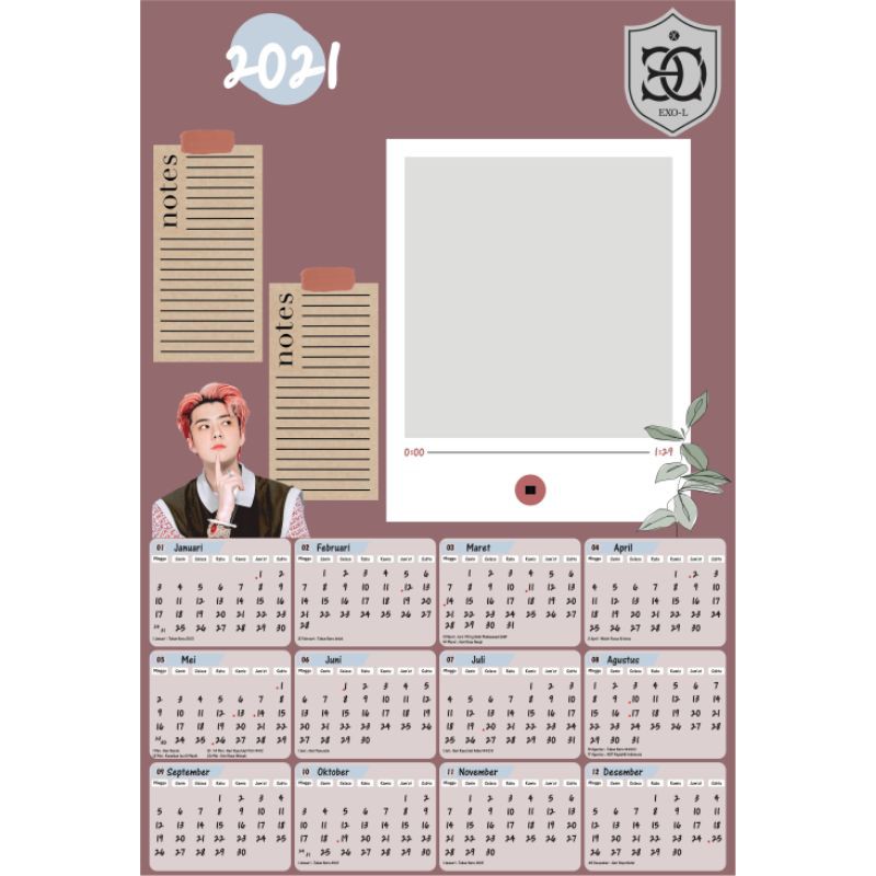 Jual Cetak Kalender Custom Shopee Indonesia