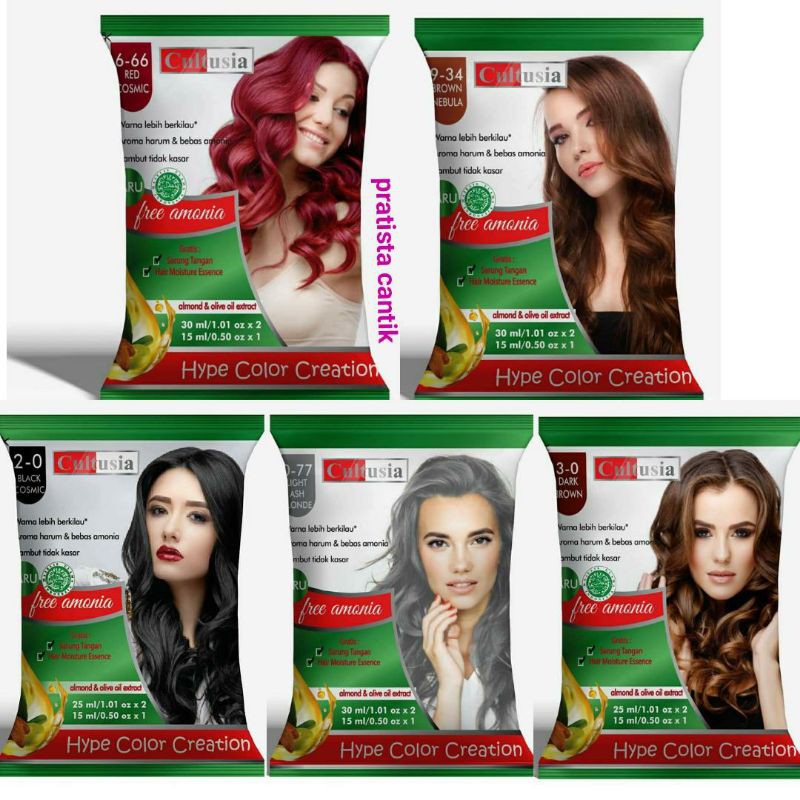 Jual Cultusia Hype Creation Color / Pewarna Rambut / Cat Rambut ...