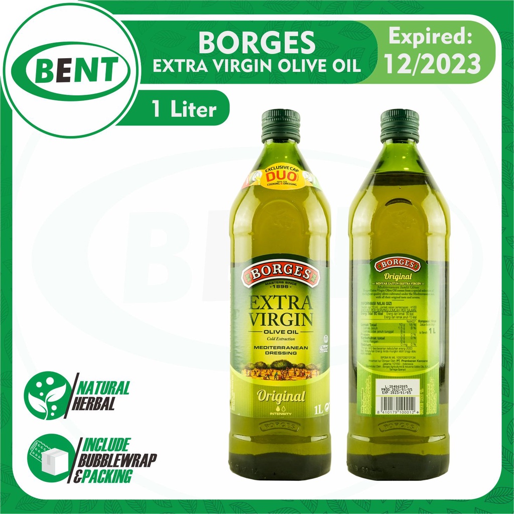 Jual Borges Extra Virgin O Oil Liter Nyak Zaitun Shopee Indonesia