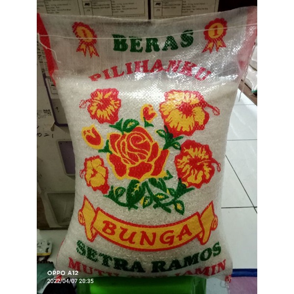 Jual Beras Setra Ramos Cap Bunga 10 Kg Shopee Indonesia