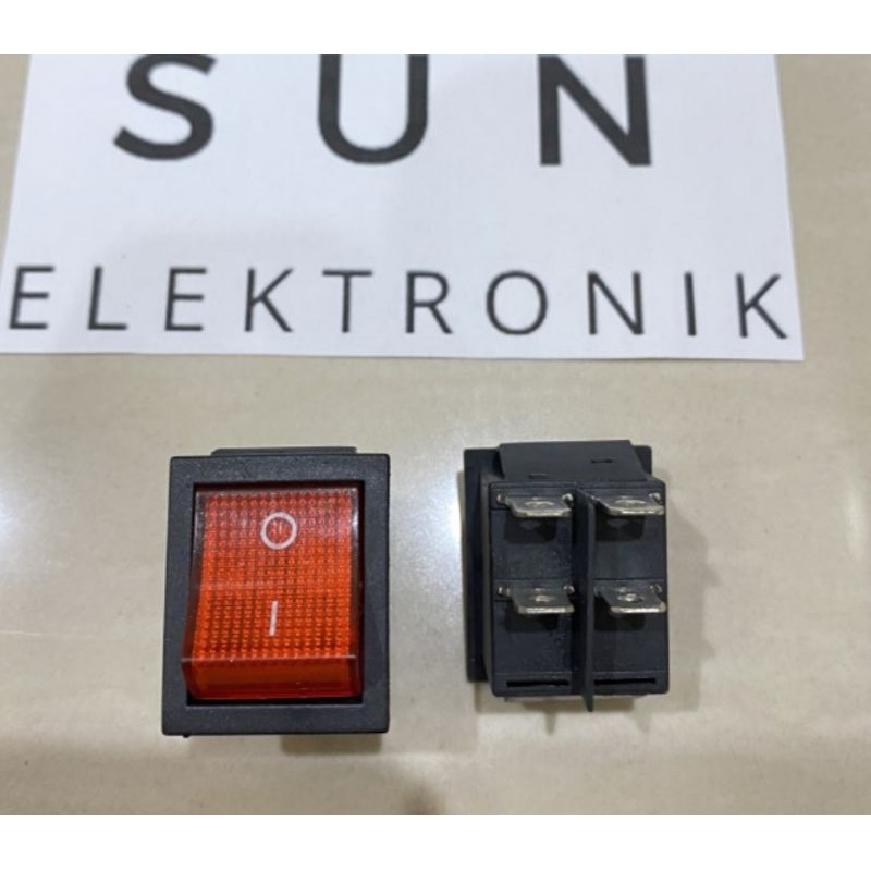 Jual Saklar Rocker Switch 4 Pin Lampu (ON-OFF) Ukuran BESAR | Shopee ...