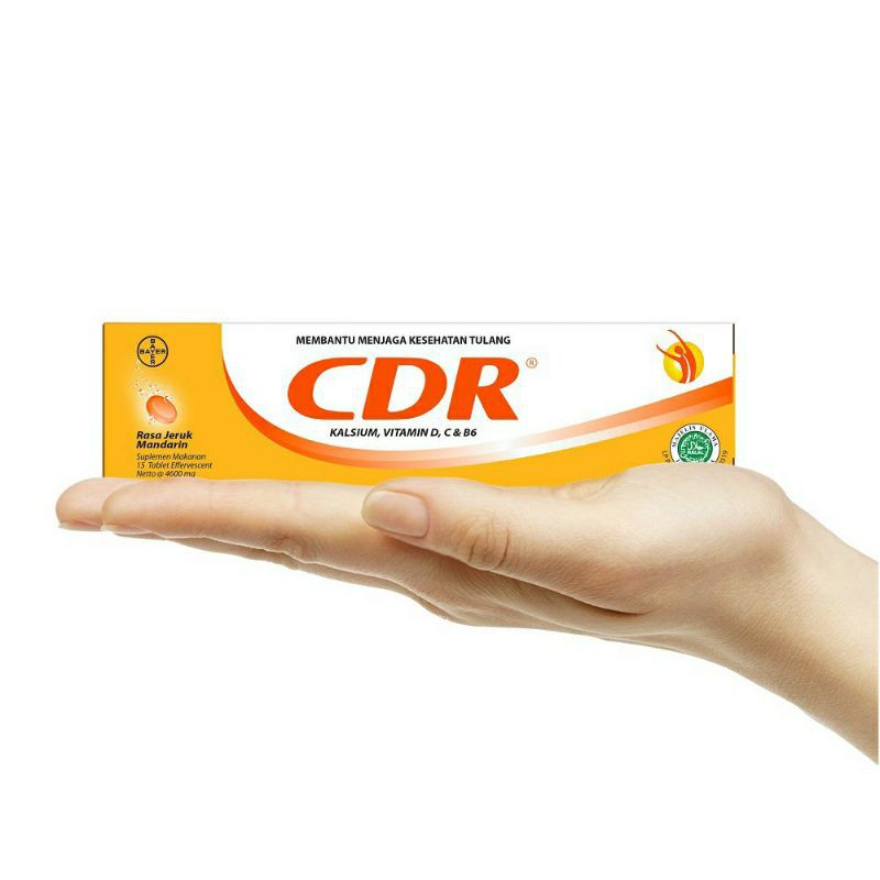 Jual CDR Rasa Jeruk Mandarin 15 Tablet Effervescent Multivitamin ...