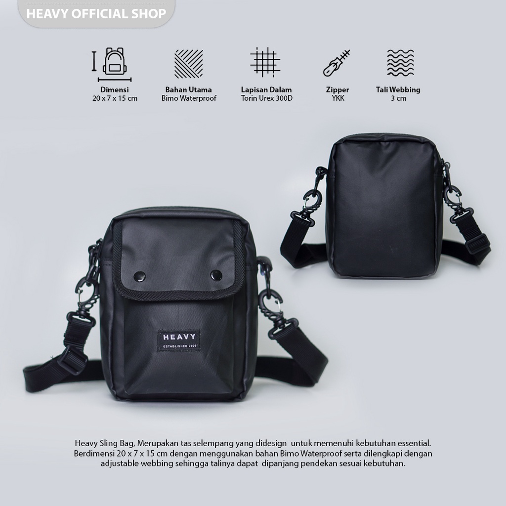 Jual Tas Selempang Pria Heavy Slingbag Siggler Waterproof Tas