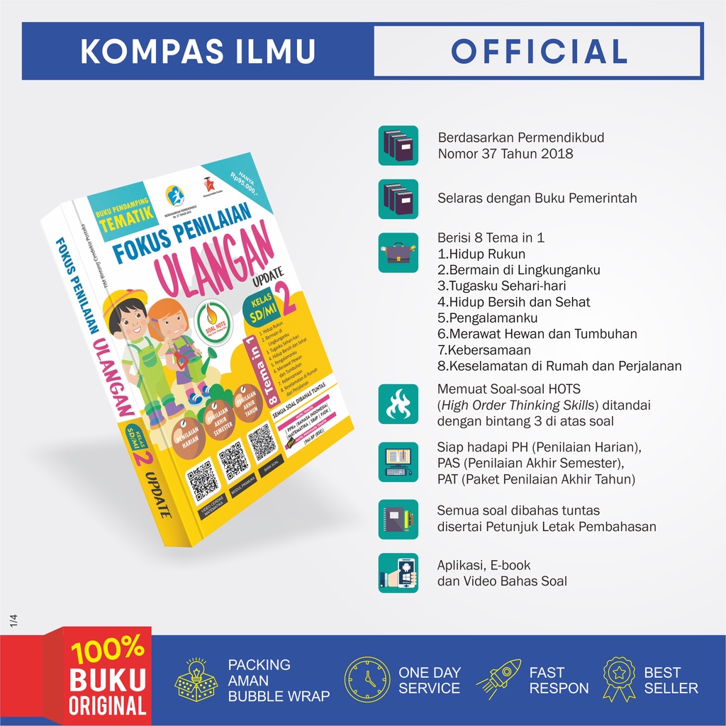 Jual Buku FOKUS PENILAIAN ULANGAN SD MI Kelas 2 UPDATE -Bintang Cendekia  Pustaka- | Shopee Indonesia