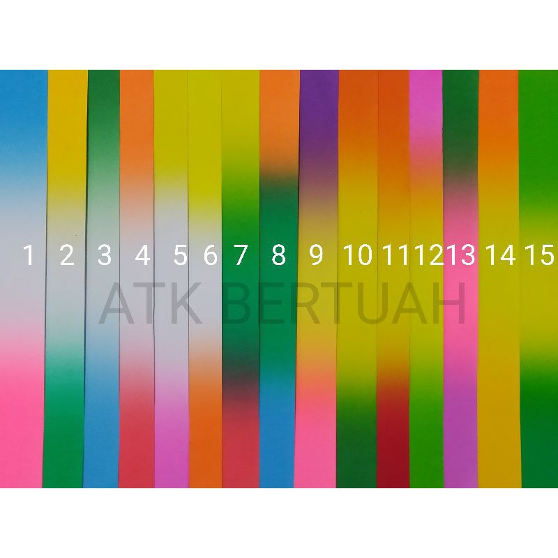 Jual 1 LEMBAR KERTAS KARTON ASTURO 3 WARNA GRADASI | Shopee Indonesia