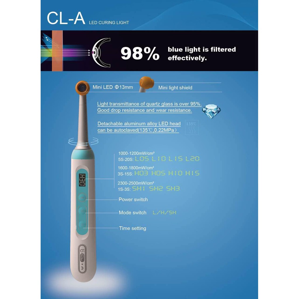 Jual Dental Jaya Lightcure Led CLA 1 Sec(detik) // LIGHTCURING Baolai ...
