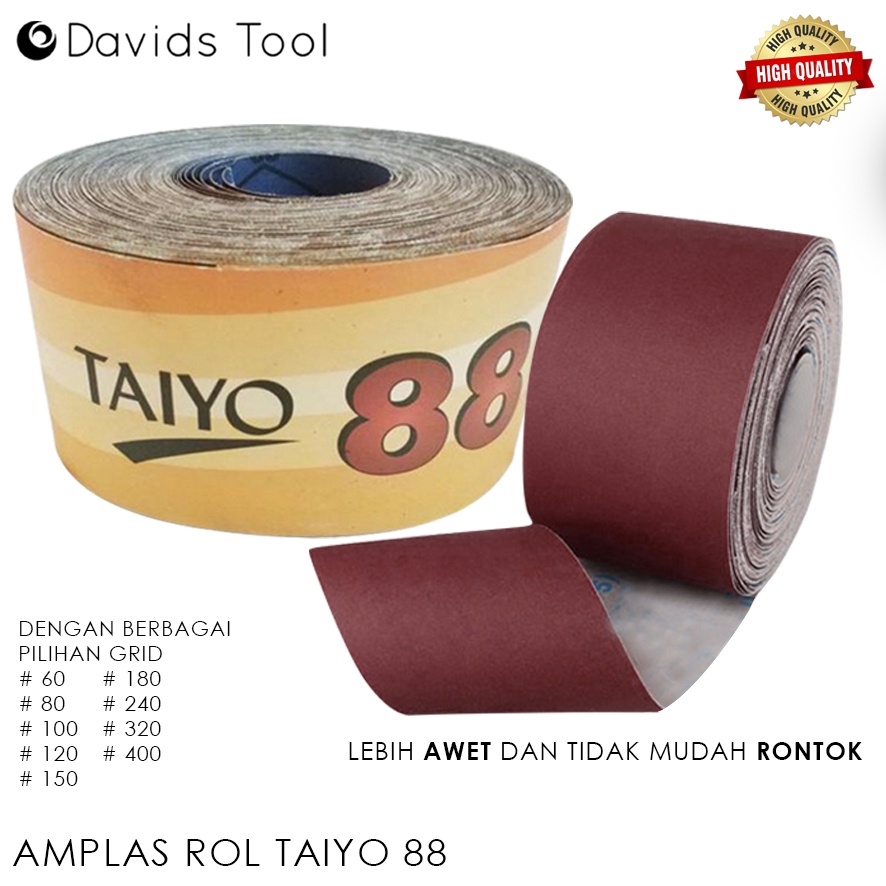 Jual Amplas Meteran Roll Kayu Tembok Ampelas Rol Taiyo Shopee Indonesia