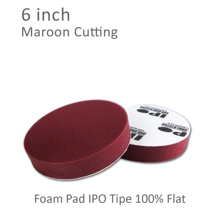 Jual Busa Spon Poles IPO Maroon Merah Cutting Compounding 6 Inch ...
