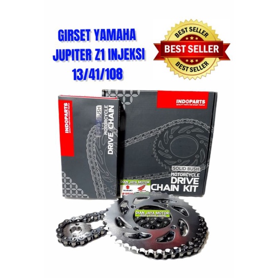 Jual GIRSET GIR GEARSET GIRPAKET YAMAHA JUPITER Z1 INJEKSEN 13/41/108