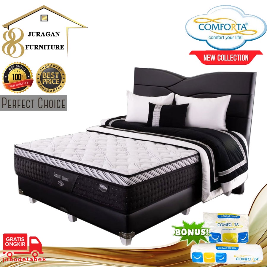 Jual Full Set COMFORTA Kasur Springbed ( Perfect Choice ) | Shopee ...