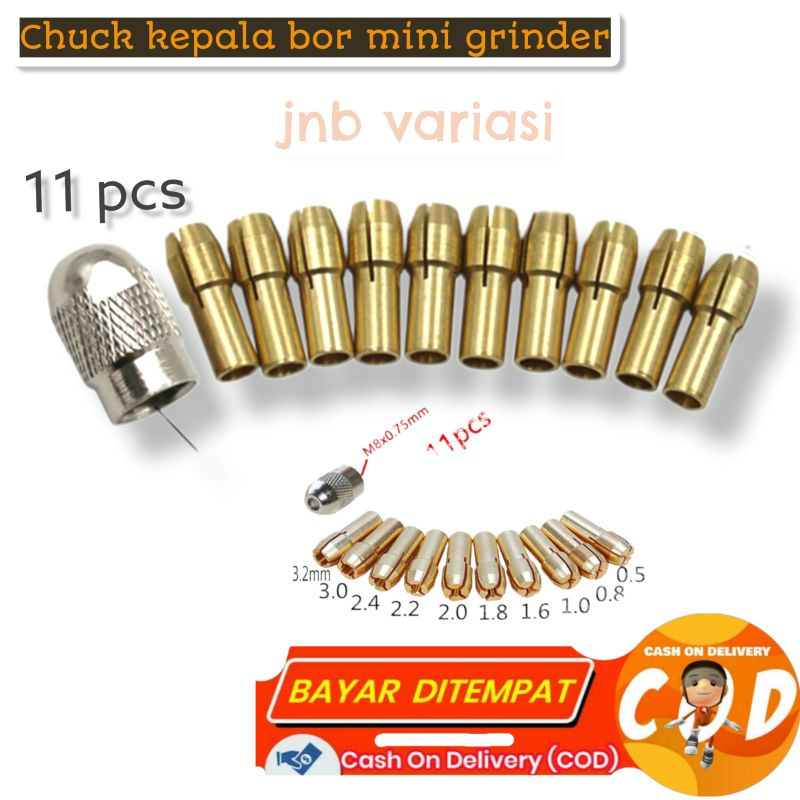Jual Kepala penjepit mata bor mini Chuck collet bor mini grinder
