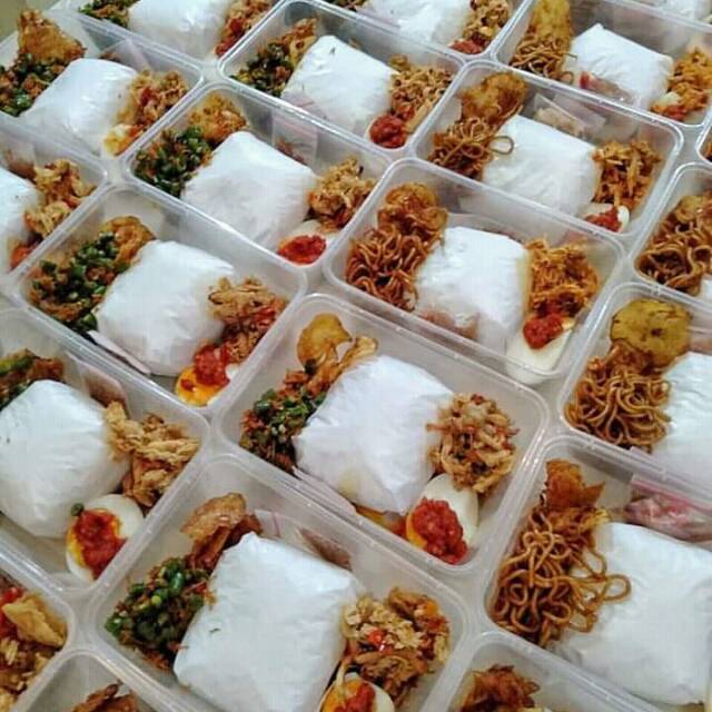 Jual Paket Nasi Kotak Murah Meriah Halal Enak No Msg Shopee Indonesia