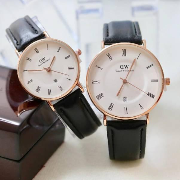 Jual Jam Tangan Couple Dw Tanggal Aktif Harga Satuan Kode 6564