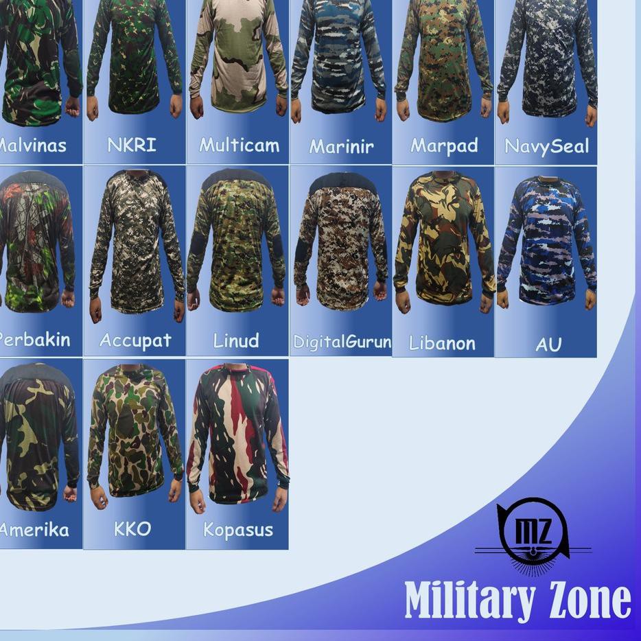 Jual Model Baru !! BAJU KAOS LORENG LENGAN PANJANG TACTICAL CAMO OBLONG ...