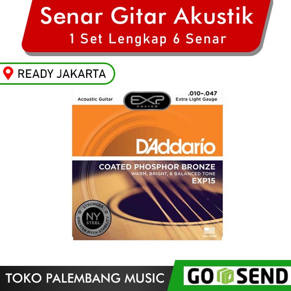 Jual Senar Gitar Akustik String Daddario Exp Coated Phosphor Bronze