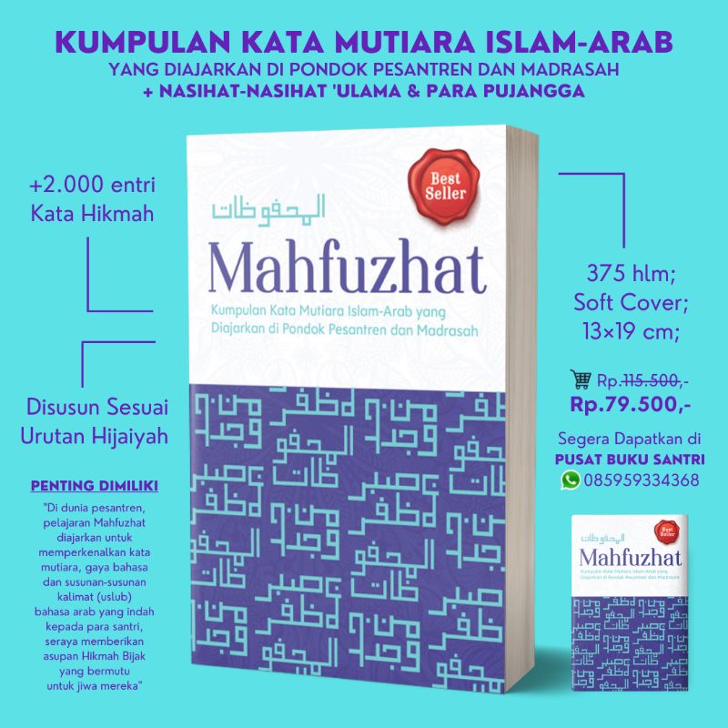 Jual MAHFUZHAT ~ Kumpulan Kata Mutiara ISLAM-ARAB di Pesantren ...