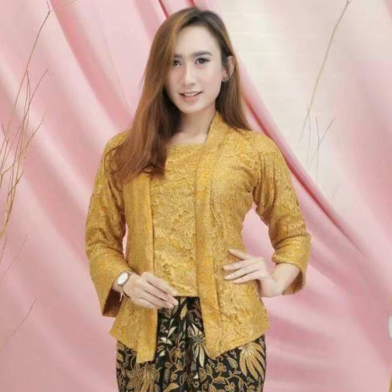 Jual Kebayak non hijab modern model lengan seperempat cocok untuk acara