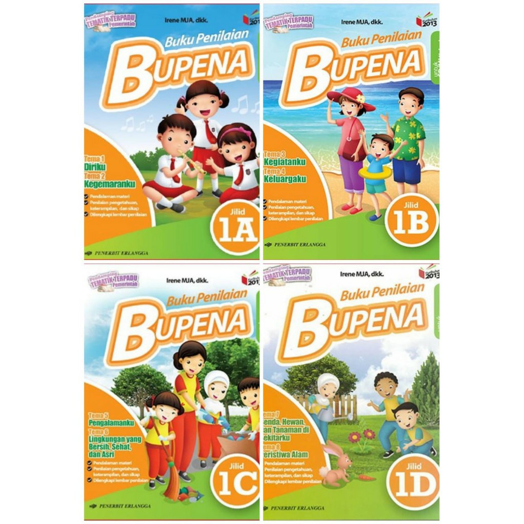 Jual BUPENA KELAS 1 SD/MI PENERBIT ERLANGGA | Shopee Indonesia