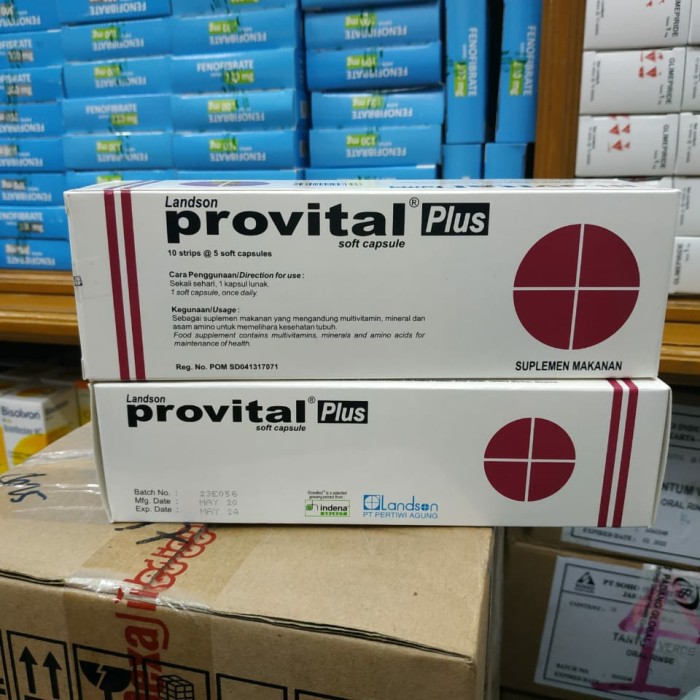 Jual Provital plus tablet per box provital plus kapsul propital plus ...