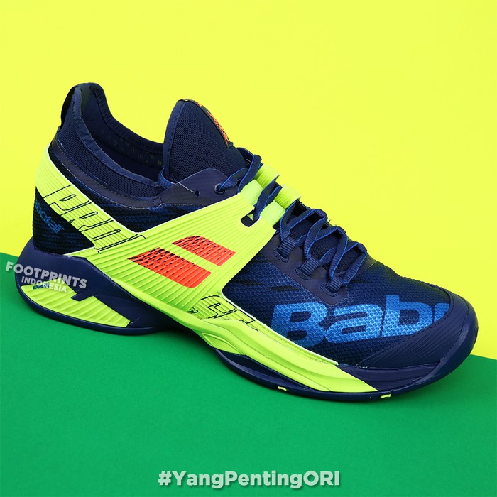 Jual Sepatu Tenis Babolat Propulse Rage Blue Fluo Aero Men Tennis