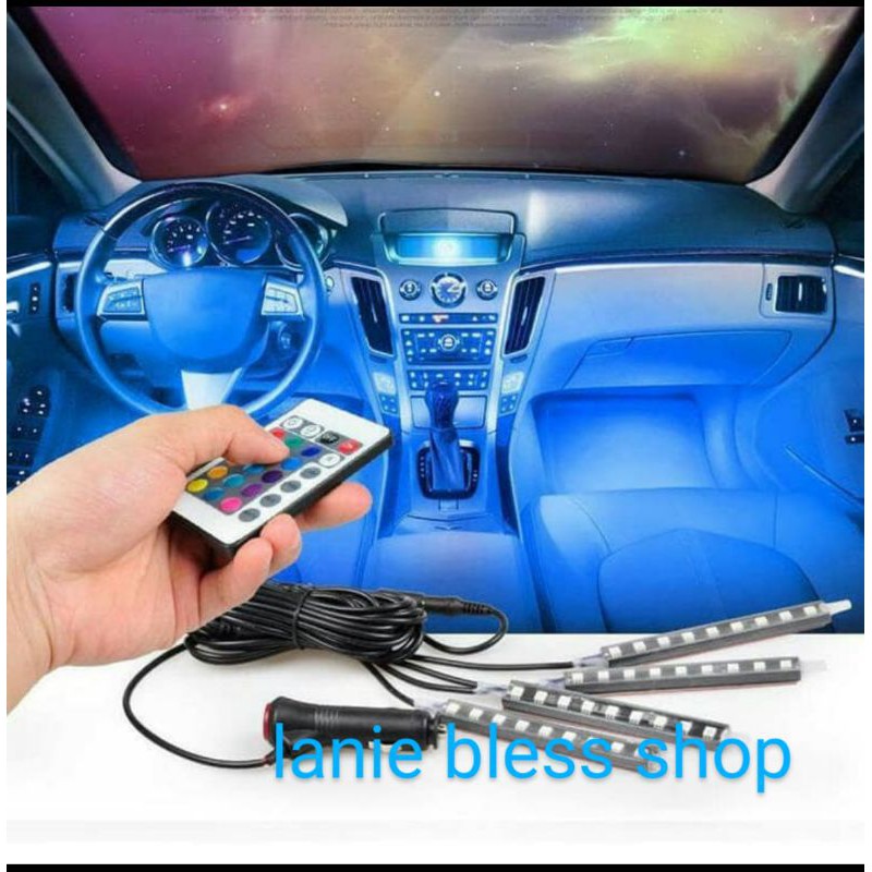 Jual lampu LED variasi motor mobil RGB remote kontrol.dashboard ...