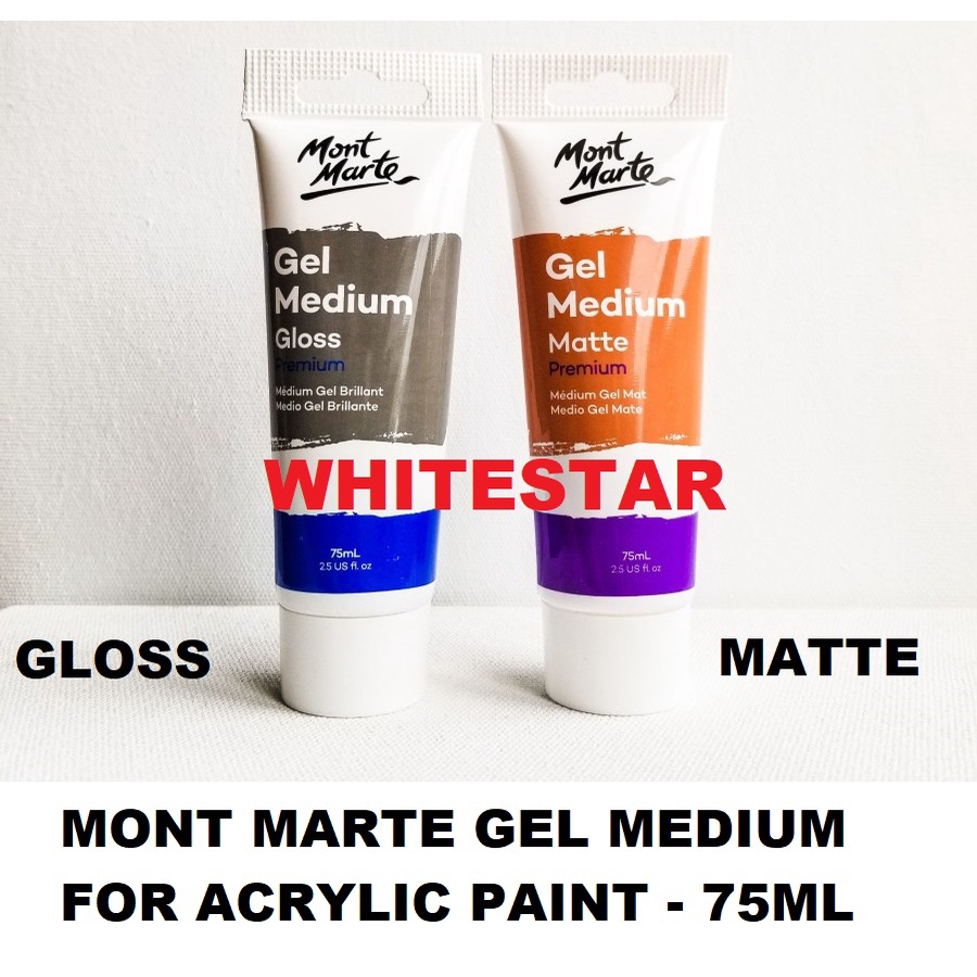Jual Mont Marte Gel Medium gloss / matte premium for Acrylic Paint cat 75ml