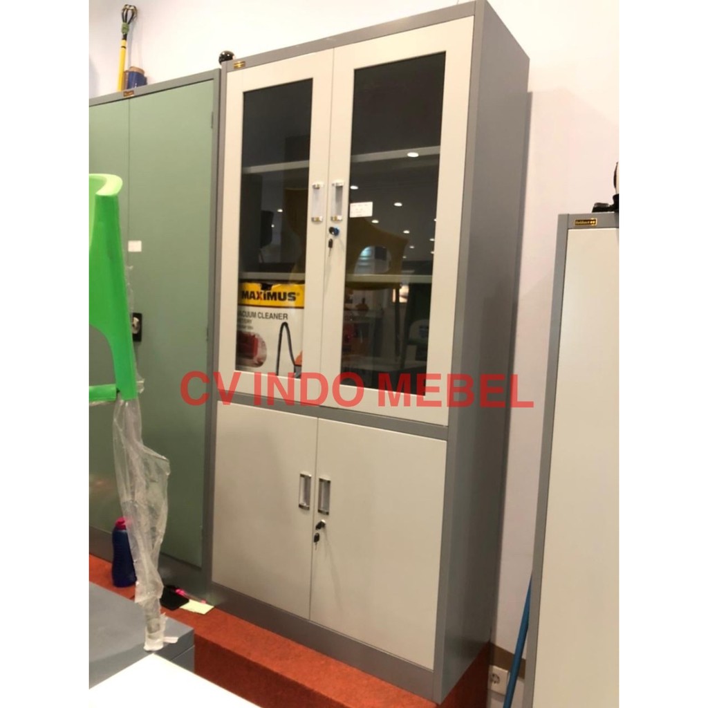 Jual Lemari arsip cabinet kantor lemari besi rak buku ready makassar ...