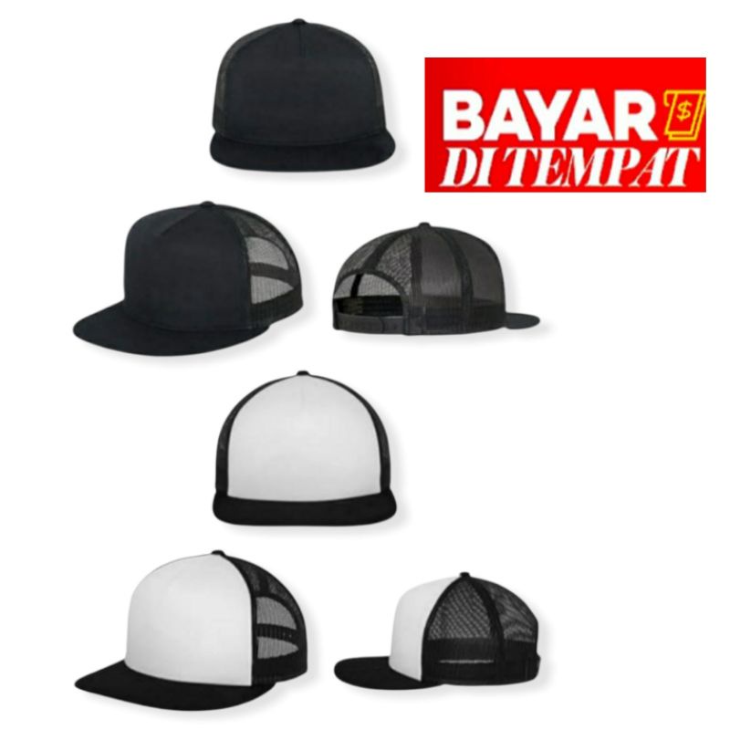 Jual Topi Snapback Hiphop Jaring Trucker Polos Pria Dewasa Terlaris ...