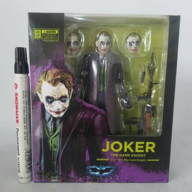 Jual Mainan Action Figure Shf Joker Heath Ledger The Dark Knight Movie Shfiguarts Recast Bandai