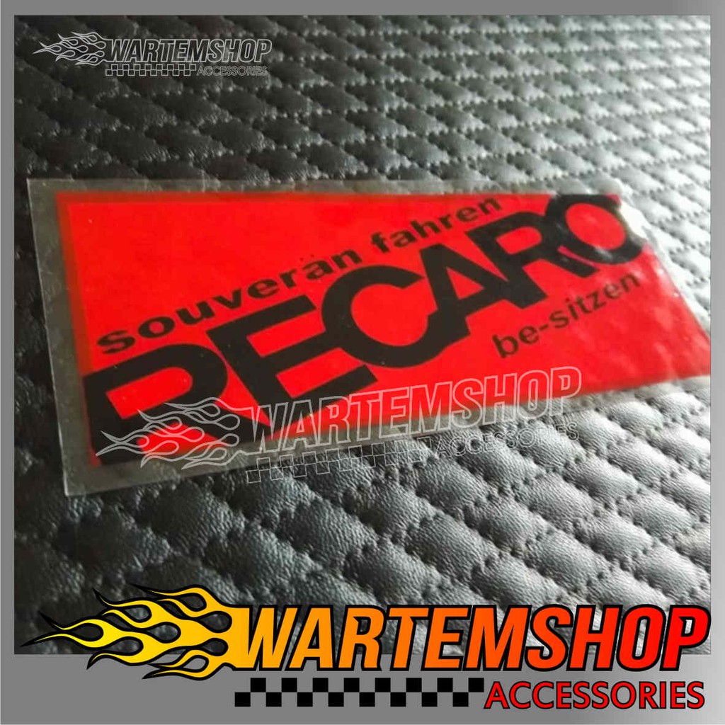 Jual STICKER BEST ON RECARO RED | Shopee Indonesia