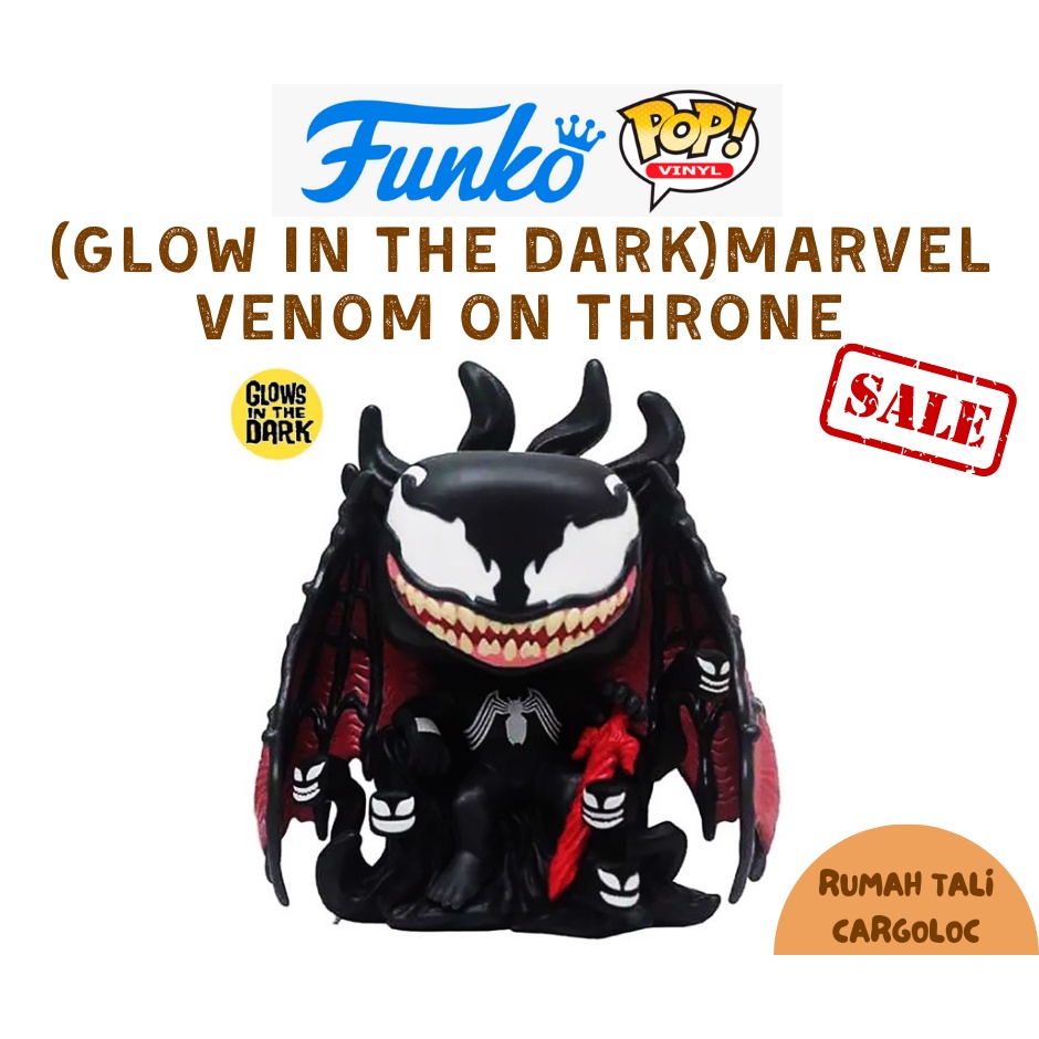 Jual FUNKO POP MARVEL VENOM ON THRONE (GLOW in THE DARK) | Shopee Indonesia