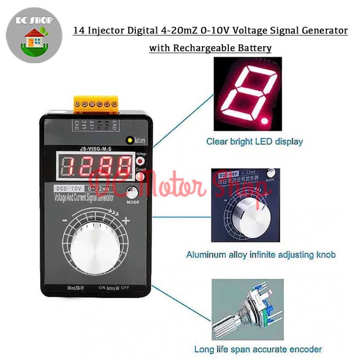 Jual Portable Signal Generator Injector Digital 4-20mA 0-10V with ...