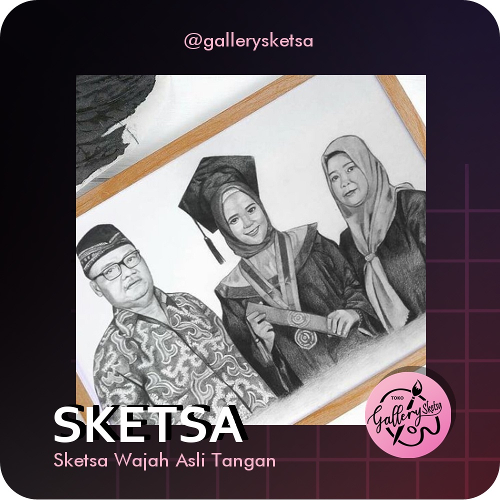 Jual SKETSA WAJAH ASLI PENSIL | Shopee Indonesia