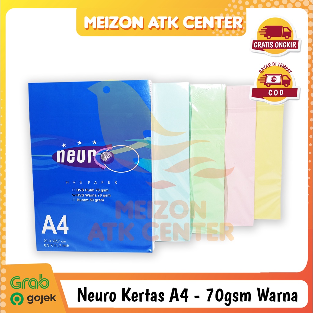 Jual Neuro Kertas Fotocopy Warna Kertas Hvs Warna Gr Pack Shopee Indonesia