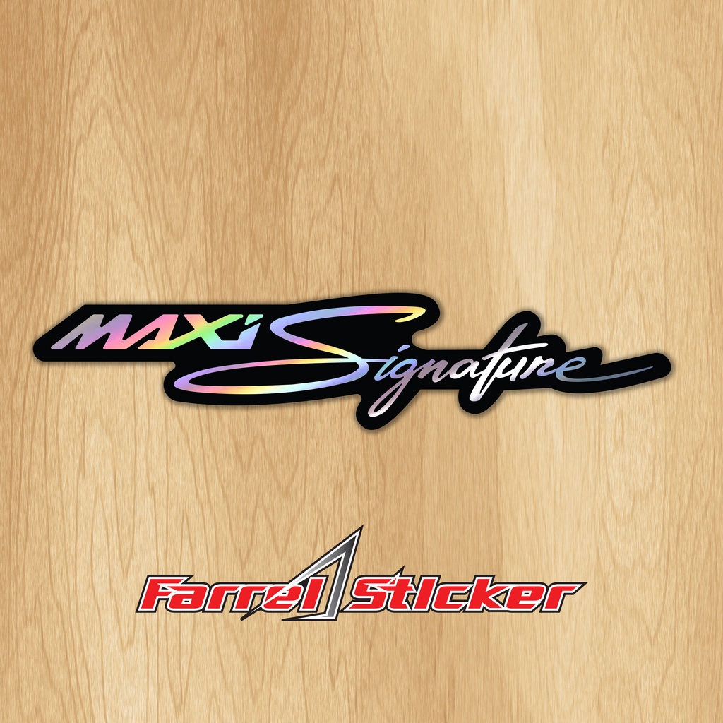 Jual sticker MAXI SIGNATURE stiker maxi nmax lexi xmax hologram ...