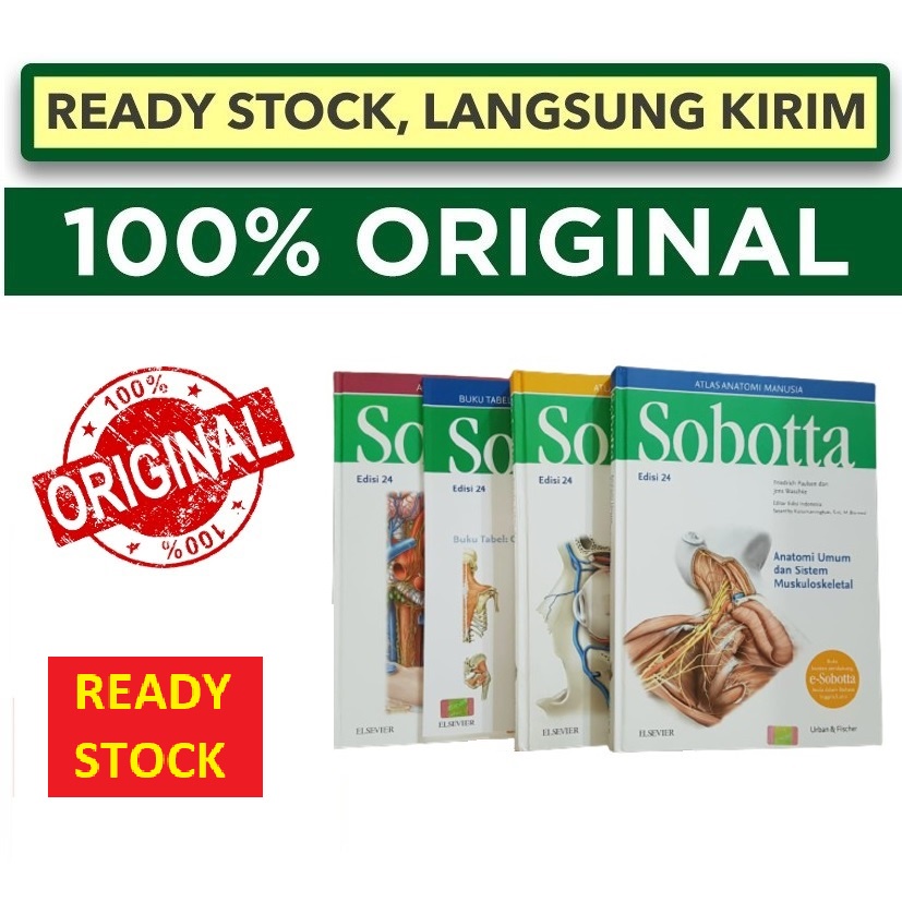 Jual Sobotta Atlas Anatomi Manusia Edisi 24 ORIGINAL , PAKET 4 BUKU
