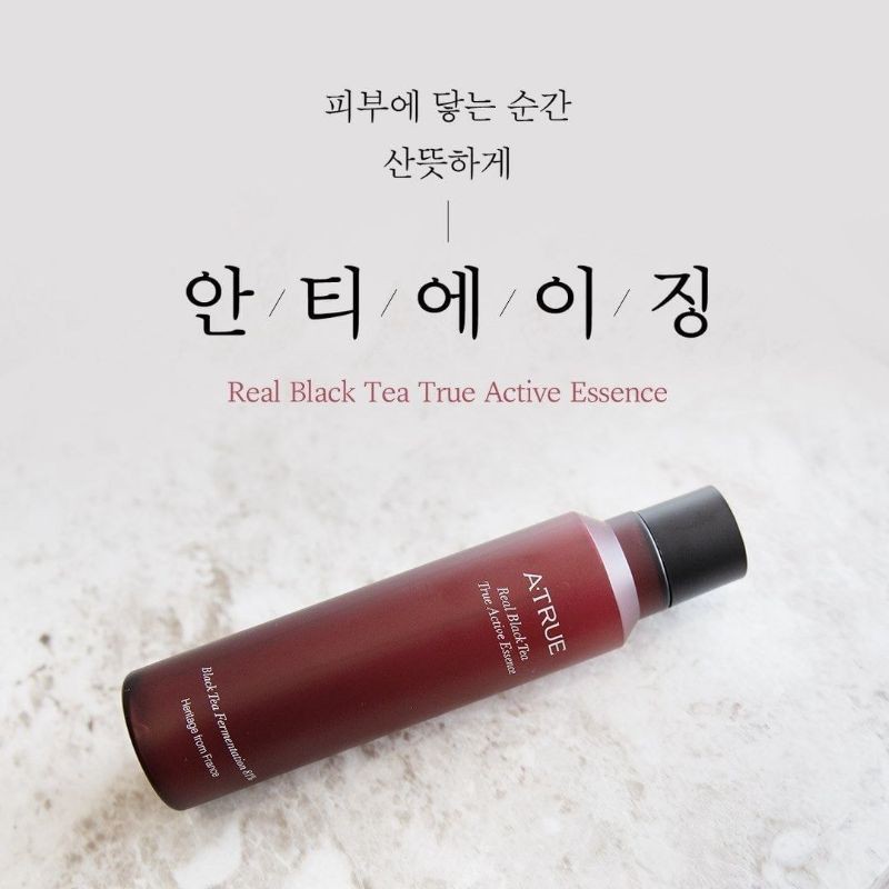 Jual (ORIGINAL KOREA)A-TRUE Real Black Tea True Active Essence 180 ml ...