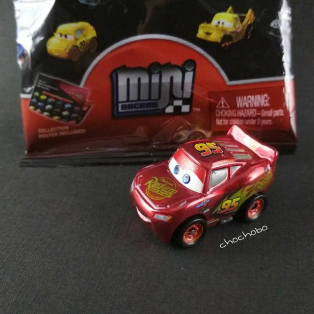 Jual Disney Cars 3 Metallic Lightning McQueen No 28 Wave 3 Mini Racers ...