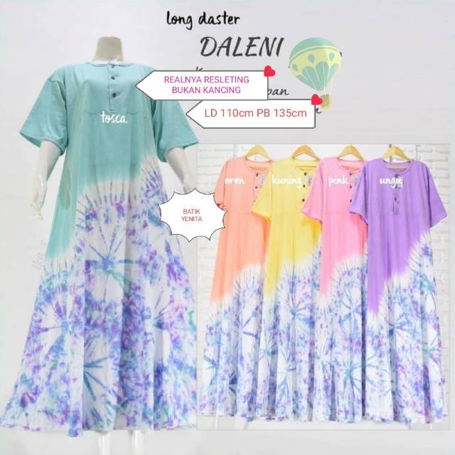 Jual Daster/daster murah/daster kaos/long daster DALENI⭐⭐⭐⭐⭐ | Shopee ...