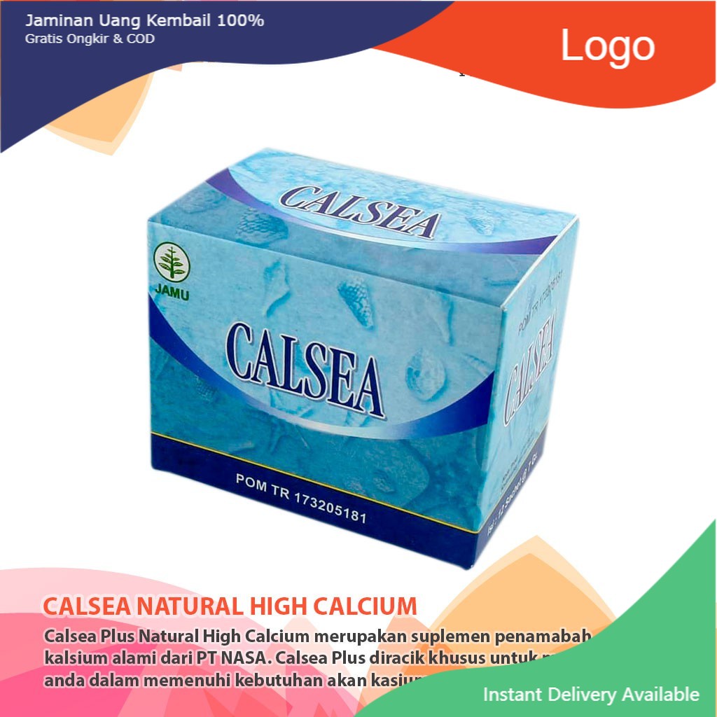 Jual Calsea Natural High Calcium Original Asli NASA - Vitamin Herbal ...