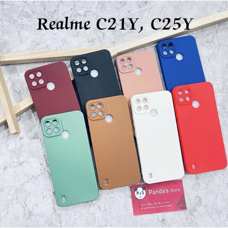Cover Realme C21Y / C25Y Trasparente Con Bumper Rigido TPU + PC - Protezione Antiurto 360° - Blu - 4